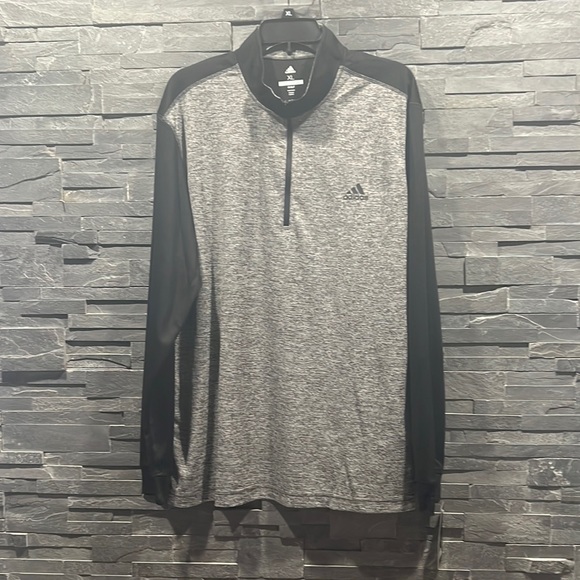 Adidas Quarter Zip Color Block Long Sleeve Active Top - Picture 4 of 11